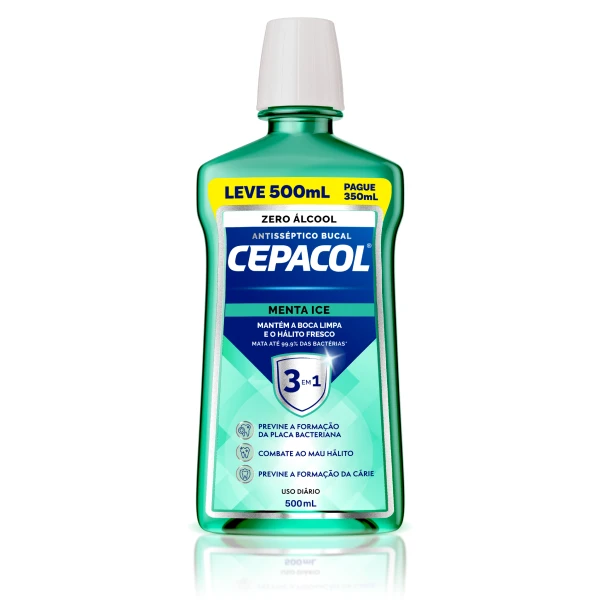 Cepacol Menta Ice sem álcool