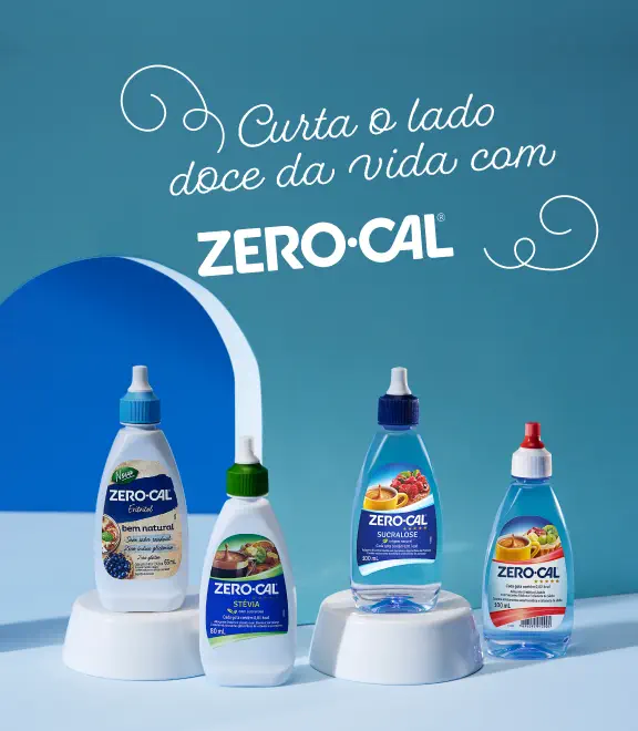 Curta o lado doce da vida com Zero-Cal.