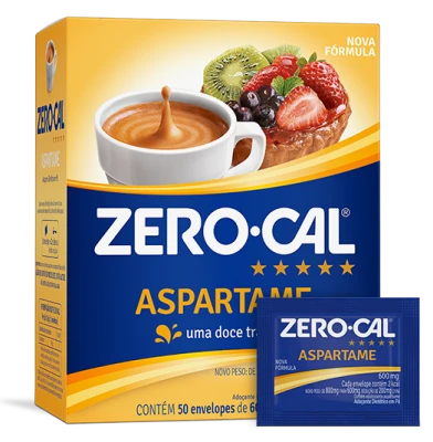 Embalagem de aspartame Líquido 65 ml.